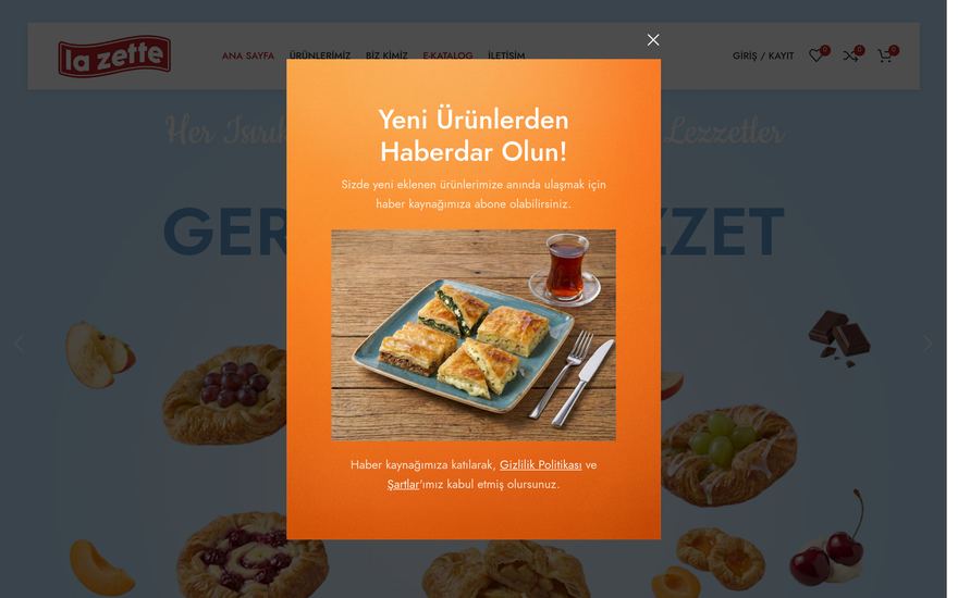 lazette.com.tr web sitesi